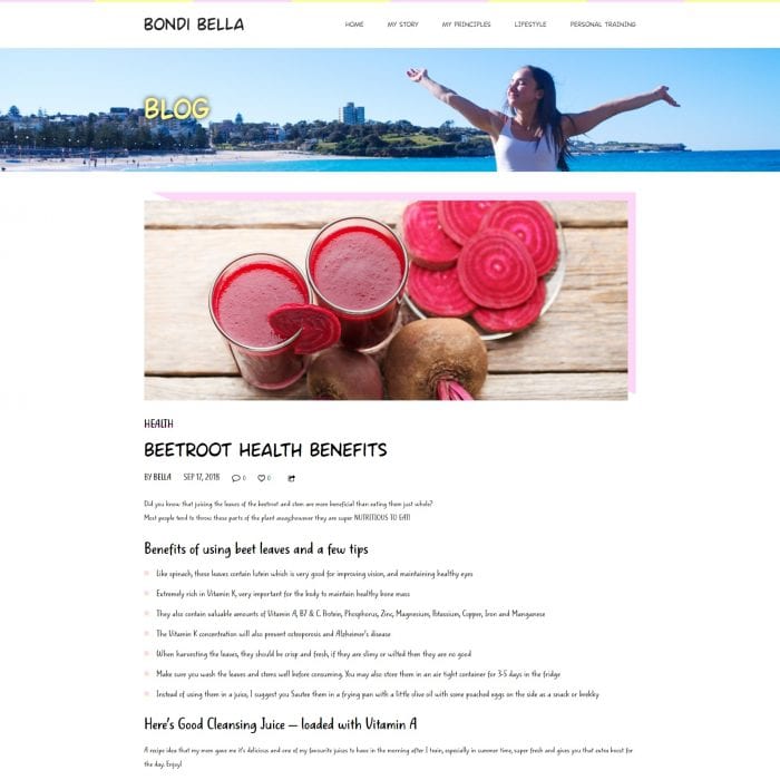 Bondi Bella - Blog Single