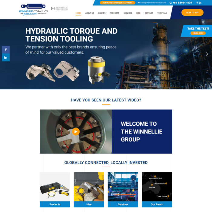 Winnellie Hydraulics - Home page